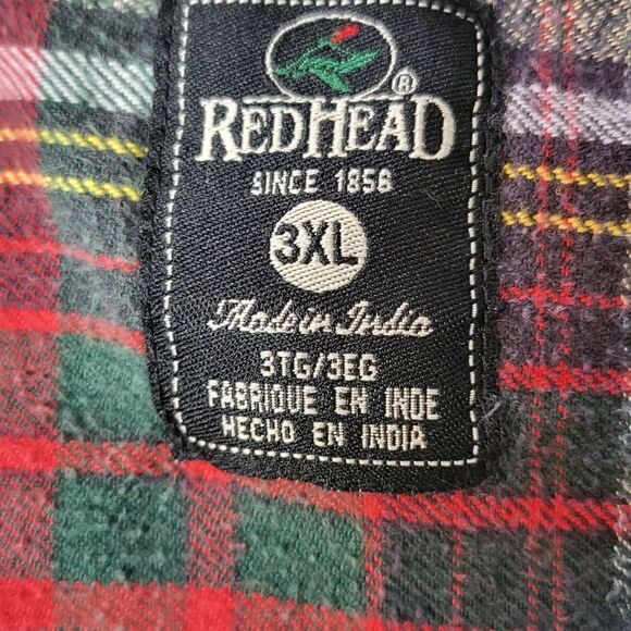 Plus size Red Head Men's Button Down Shirt - Picture 2 of 8